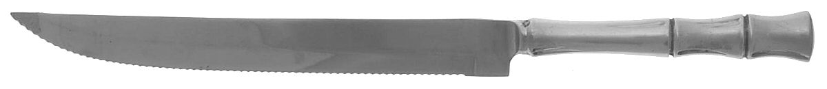 Satin Cane (Stainless) Large Stainless Blade Roast Carving Knife by Towle Silver-1