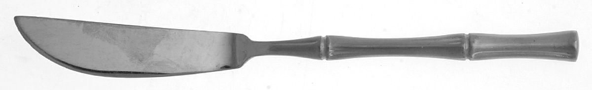 Satin Cane (Stainless) Flat Handle Master Butter Knife by Towle Silver-1