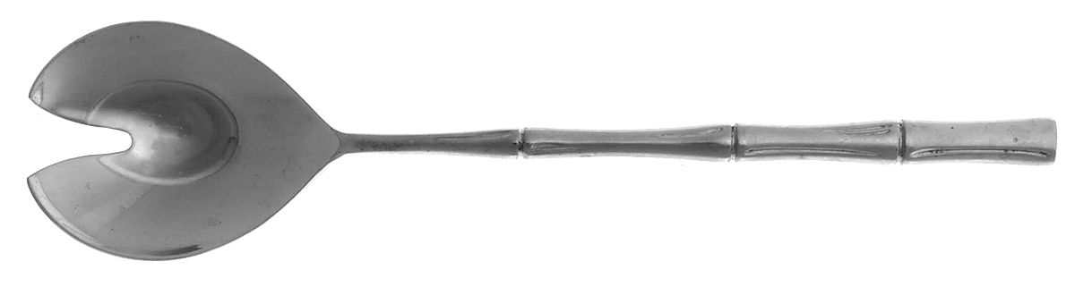 Satin Cane (Stainless) Solid Salad Serving Fork by Towle Silver-1