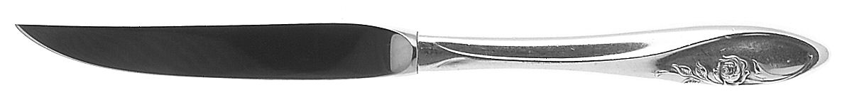 Sculptured Rose (Sterling, 1961) Individual Steak Knife Hollow Handle by Towle Silver-1