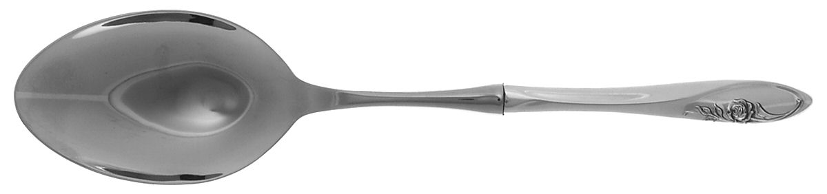 Sculptured Rose (Sterling, 1961) Dressing Spoon with Stainless Bowl by Towle Silver-1