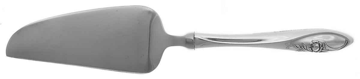 Sculptured Rose (Sterling, 1961) Cheese Knife with Stainless Blade by Towle Silver-1