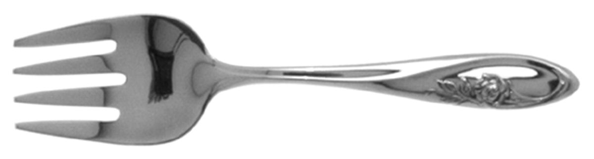 Sculptured Rose (Sterling, 1961) Baby Fork by Towle Silver-1