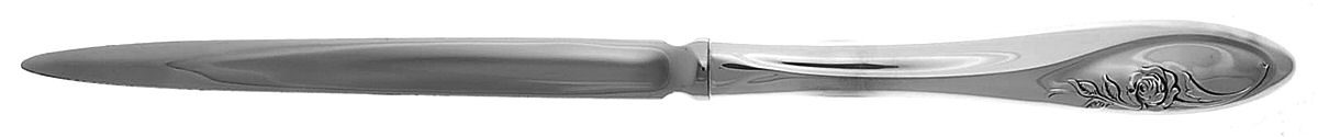 Sculptured Rose (Sterling, 1961) Letter Opener with Stainless Blade by Towle Silver-1
