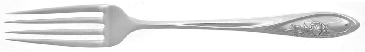 Sculptured Rose (Sterling, 1961) Youth Fork by Towle Silver-1