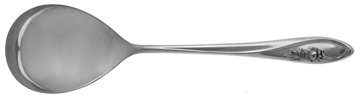 Sculptured Rose (Sterling, 1961) Sugar Spoon by Towle Silver-1