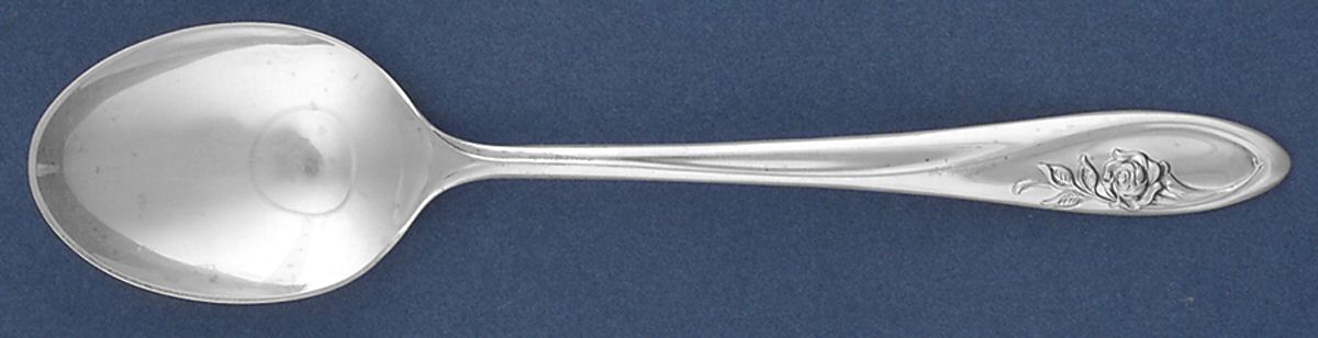 Sculptured Rose (Sterling, 1961) Dessert/Oval Soup Spoon by Towle Silver-1