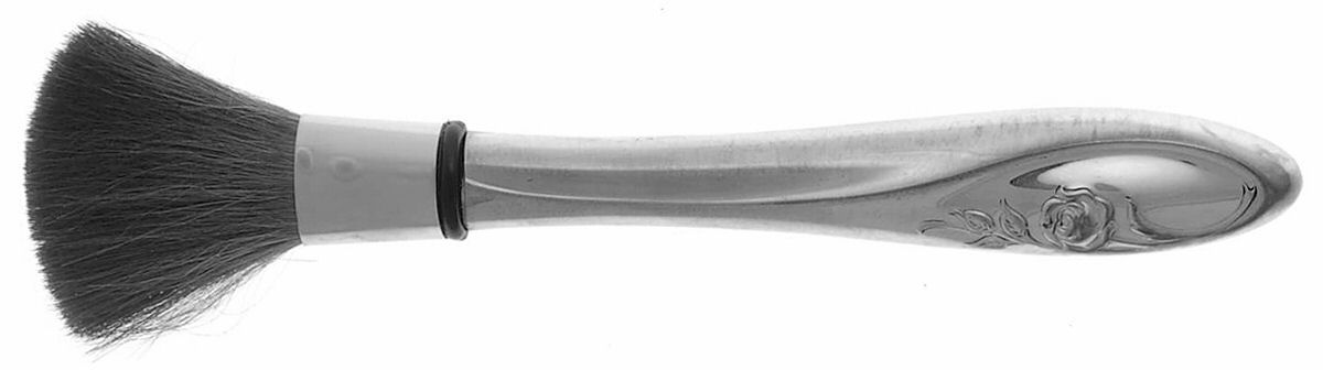 Sculptured Rose (Sterling, 1961) Cosmetic Brush with Stainless Attachment by Towle Silver-1