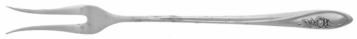 Sculptured Rose (Sterling, 1961) Short Handle Pickle/Olive Fork by Towle Silver-1