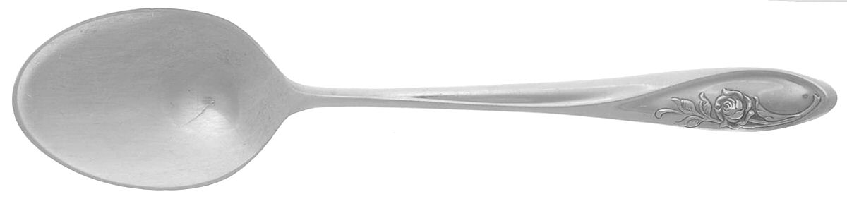 Sculptured Rose (Sterling, 1961) Five O'Clock Teaspoon by Towle Silver-1