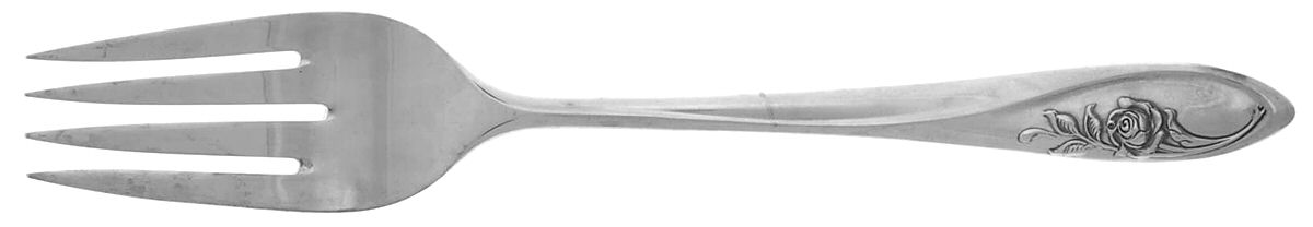 Sculptured Rose (Sterling, 1961) Individual Salad Fork by Towle Silver-1