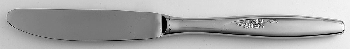 Seabrook (Stainless) Modern Hollow Butter Spreader (Stainless) by Towle Silver-1