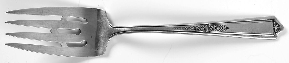 Seville (Sterling, 1926) Small Solid Cold Meat Serving Fork by Towle Silver-1