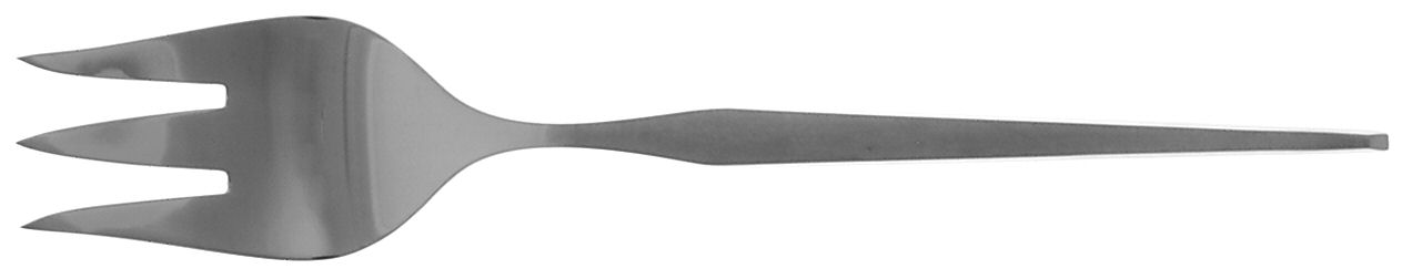 Shape (Stainless) Large Solid Cold Meat Serving Fork by Towle Silver-1
