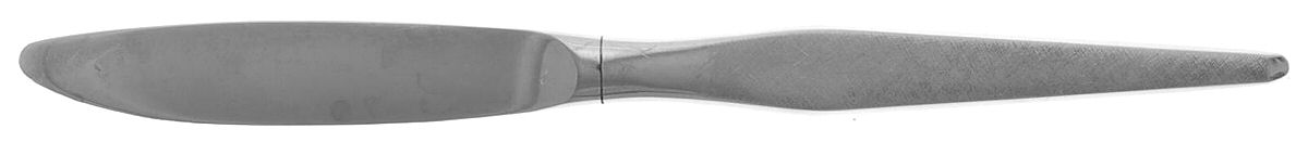 Shape (Stainless) Modern Hollow Butter Spreader (Stainless) by Towle Silver-1