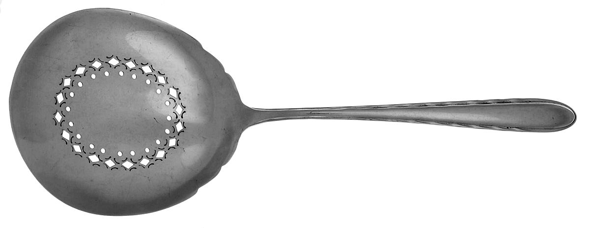 Silver Flutes (Sterling, 1941, No Monograms) Tomato Server, Solid Piece by Towle Silver-1