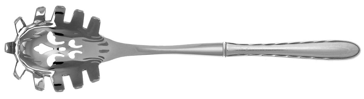 Silver Flutes (Sterling, 1941, No Monograms) Pasta Server with Stainless Bowl HC by Towle Silver-1