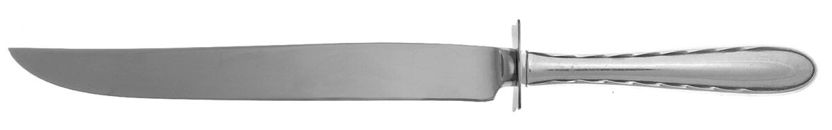 Silver Flutes (Sterling, 1941, No Monograms) Carving Knife Small with Stainless Blade HC by Towle Silver-1
