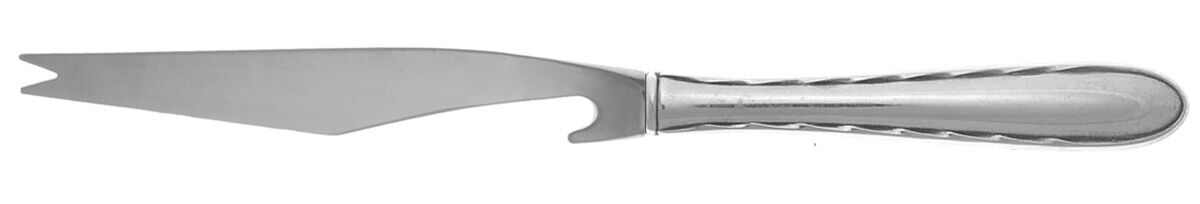 Silver Flutes (Sterling, 1941, No Monograms) Bar Knife Serving with Stainless Blade HC by Towle Silver-1