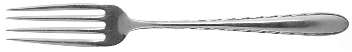 Silver Flutes (Sterling, 1941, No Monograms) Youth Fork by Towle Silver-1