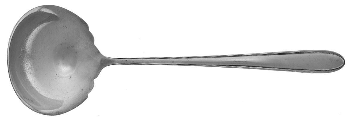 Silver Flutes (Sterling, 1941, No Monograms) Solid Piece Cream Ladle by Towle Silver-1