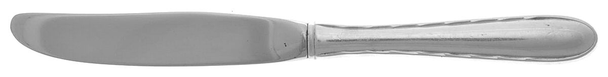 Silver Flutes (Sterling, 1941, No Monograms) Modern Hollow Butter Spreader (Stainless) by Towle Silver-1