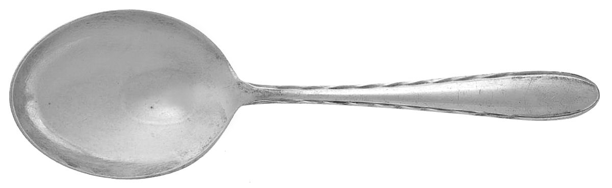 Silver Flutes (Sterling, 1941, No Monograms) Straight Handle Baby Spoon by Towle Silver-1