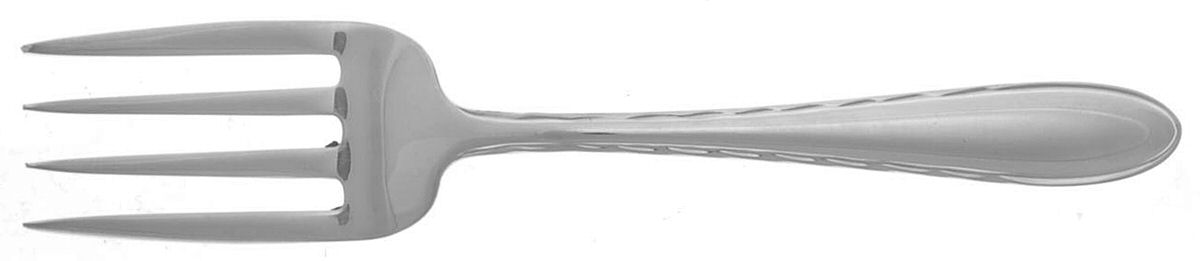 Silver Flutes (Sterling, 1941, No Monograms) Baby Fork by Towle Silver-1