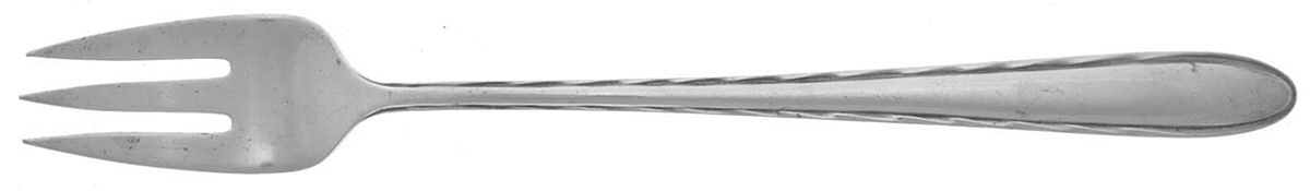 Silver Flutes (Sterling, 1941, No Monograms) Cocktail/Seafood Fork by Towle Silver-1