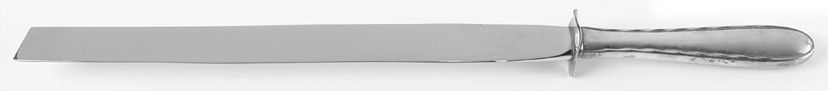 Silver Flutes (Sterling, 1941, No Monograms) Ham Slicer Knife with Stainless Blade by Towle Silver-1