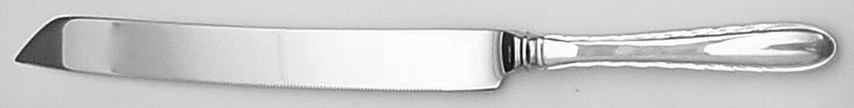 Silver Flutes (Sterling, 1941, No Monograms) Cake Slicer with Stainless Blade by Towle Silver-1
