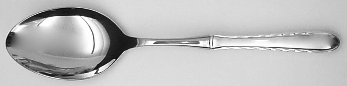 Silver Flutes (Sterling, 1941, No Monograms) Dressing Spoon with Stainless Bowl by Towle Silver-1