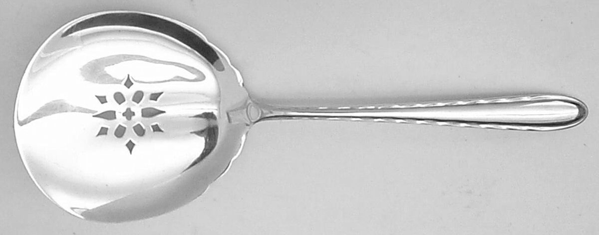 Silver Flutes (Sterling, 1941, No Monograms) Tomato Server, Solid Piece by Towle Silver-1