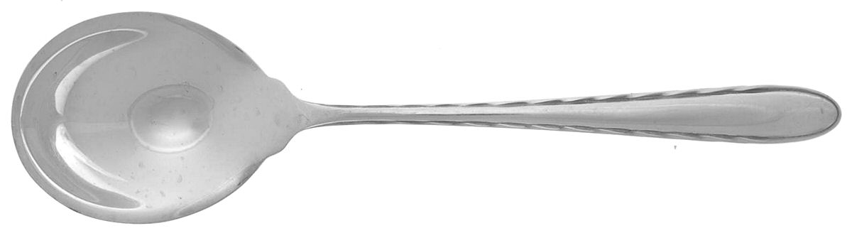 Silver Flutes (Sterling, 1941, No Monograms) Sugar Spoon by Towle Silver-1