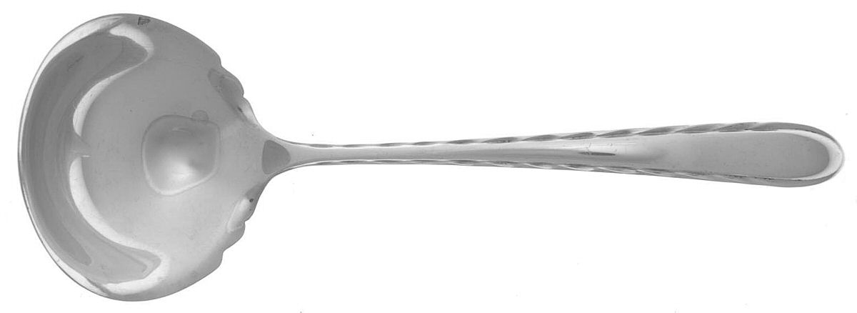 Silver Flutes (Sterling, 1941, No Monograms) Solid Gravy Ladle by Towle Silver-1