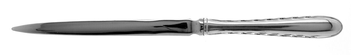 Silver Flutes (Sterling, 1941, No Monograms) Large Letter Opener with Stainless Blade by Towle Silver-1