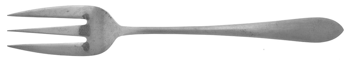 Silhouette (Stainless) Large Solid Cold Meat Serving Fork by Towle Silver-1