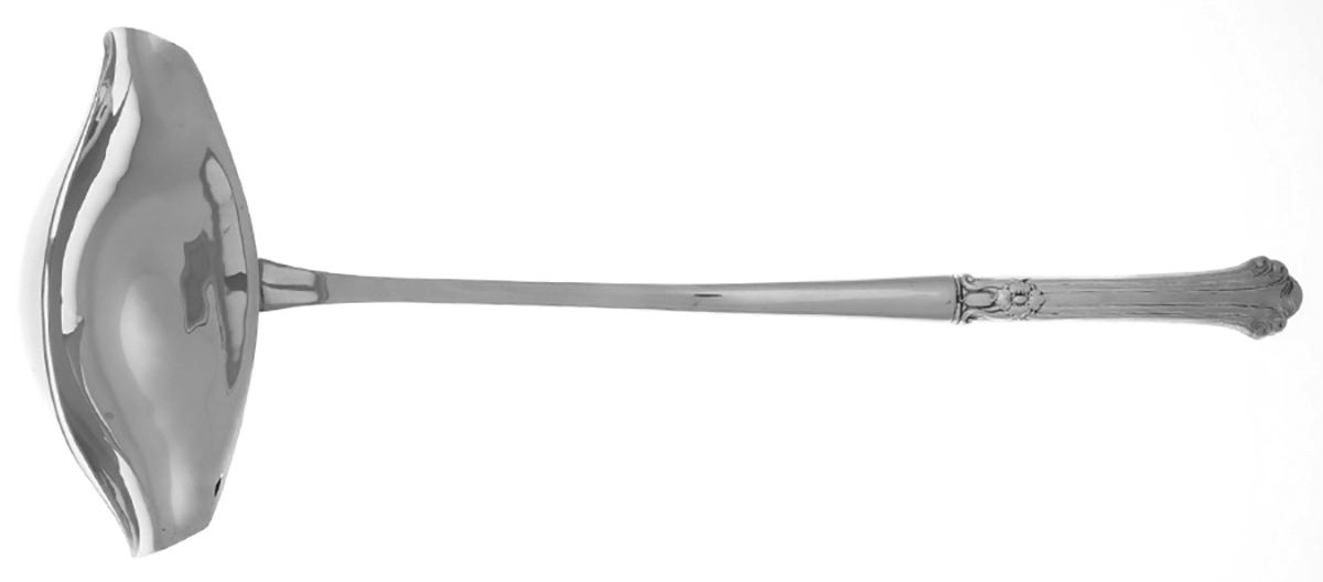 Silver Plumes (Sterling, 1939, No Monograms) Punch Ladle with Stainless Bowl by Towle Silver-1