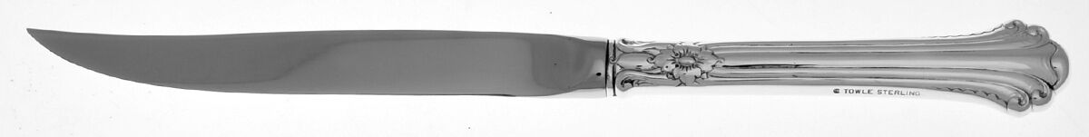 Silver Plumes (Sterling, 1939, No Monograms) Individual Steak Knife Hollow Handle by Towle Silver-1