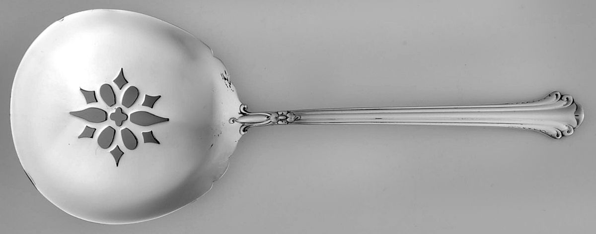 Silver Plumes (Sterling, 1939, No Monograms) Solid Bon Bon Spoon by Towle Silver-1