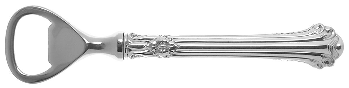 Silver Plumes (Sterling, 1939, No Monograms) Bottle Opener with Stainless Bowl by Towle Silver-1