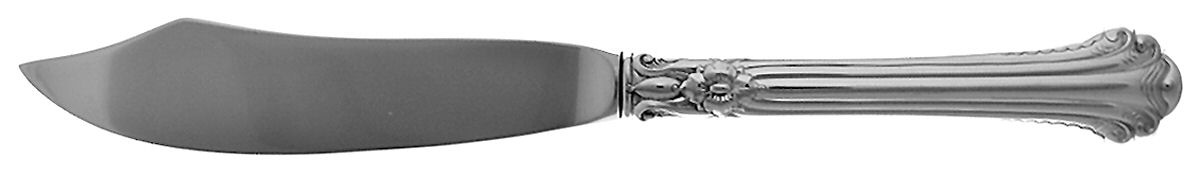 Silver Plumes (Sterling, 1939, No Monograms) Individual Fish Knife with Stainless Blade by Towle Silver-1