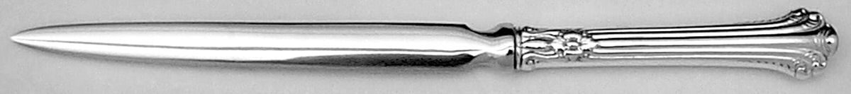 Silver Plumes (Sterling, 1939, No Monograms) Letter Opener with Stainless Blade by Towle Silver-1