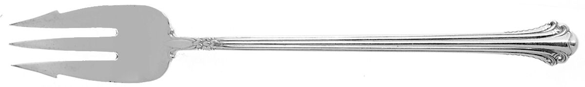 Silver Plumes (Sterling, 1939, No Monograms) Short Handle Pickle/Olive Fork by Towle Silver-1