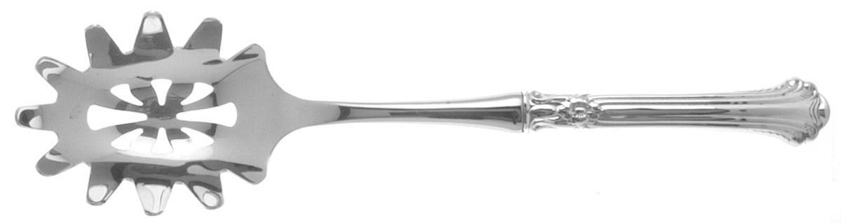 Silver Plumes (Sterling, 1939, No Monograms) Pasta Server with Stainless Bowl by Towle Silver-1