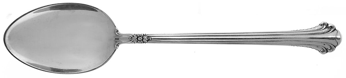 Silver Plumes (Sterling, 1939, No Monograms) Dessert/Oval Soup Spoon by Towle Silver-1