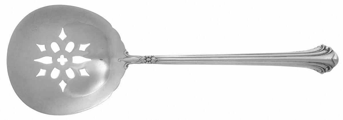 Silver Plumes (Sterling, 1939, No Monograms) Solid Bon Bon Spoon by Towle Silver-1