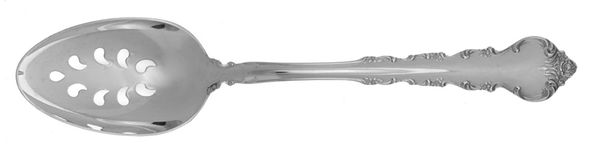 Southern Mansion (Silverplate-, 1980) Pierced Tablespoon (Serving Spoon) by Towle Silver-1