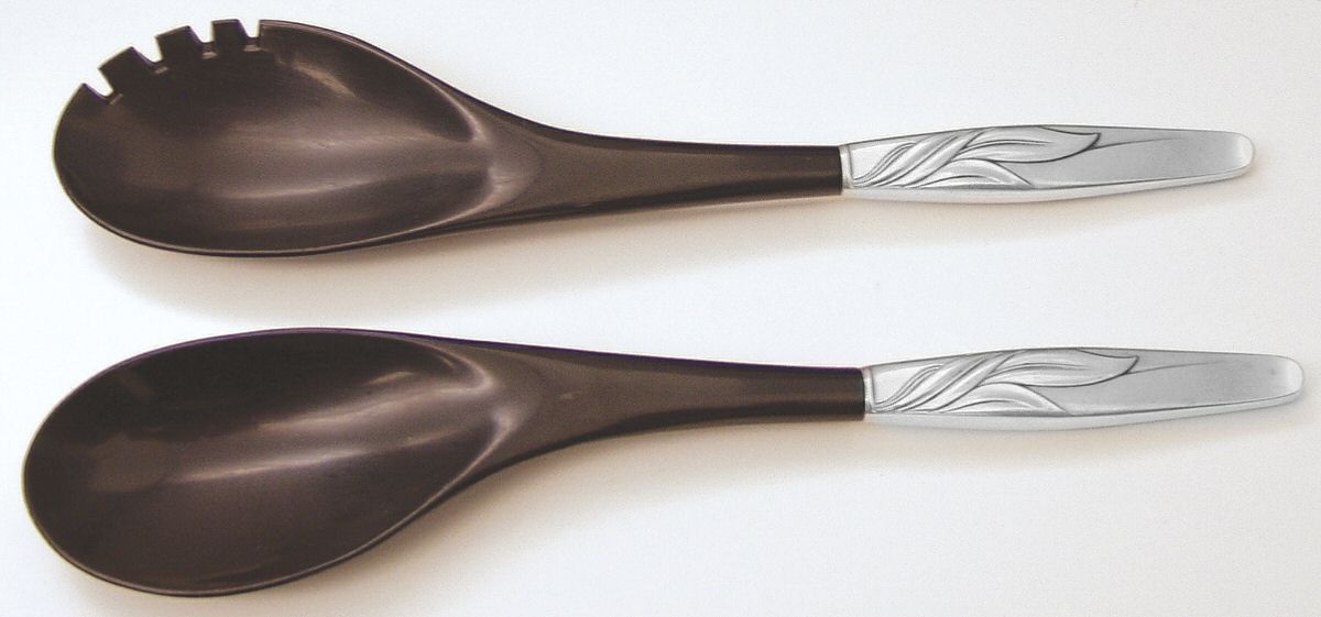Southwind (Sterlng, 1952) Plastic Bowl 2-Piece Salad Set by Towle Silver-1