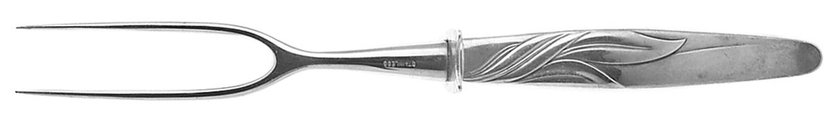 Southwind (Sterlng, 1952) Small Steak Carving Fork with Stainless Prongs by Towle Silver-1